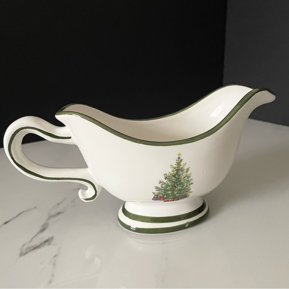 Christmas Tree Traditions Gravy Boat by Christopher Radko